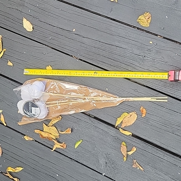 Mini Fall Pumpkins. Natural, White Burlap - Picture 4 of 7